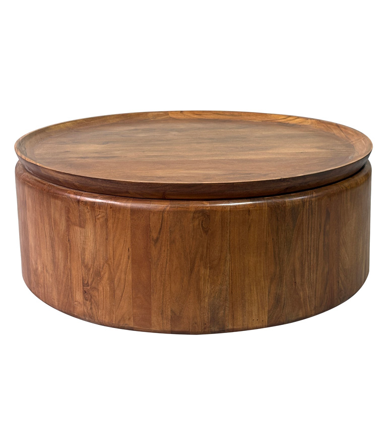 Mesa Barrel Tray Coﬀee Table