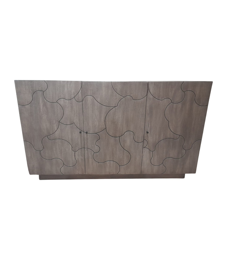 Modern Interlock 3-Door Sideboard