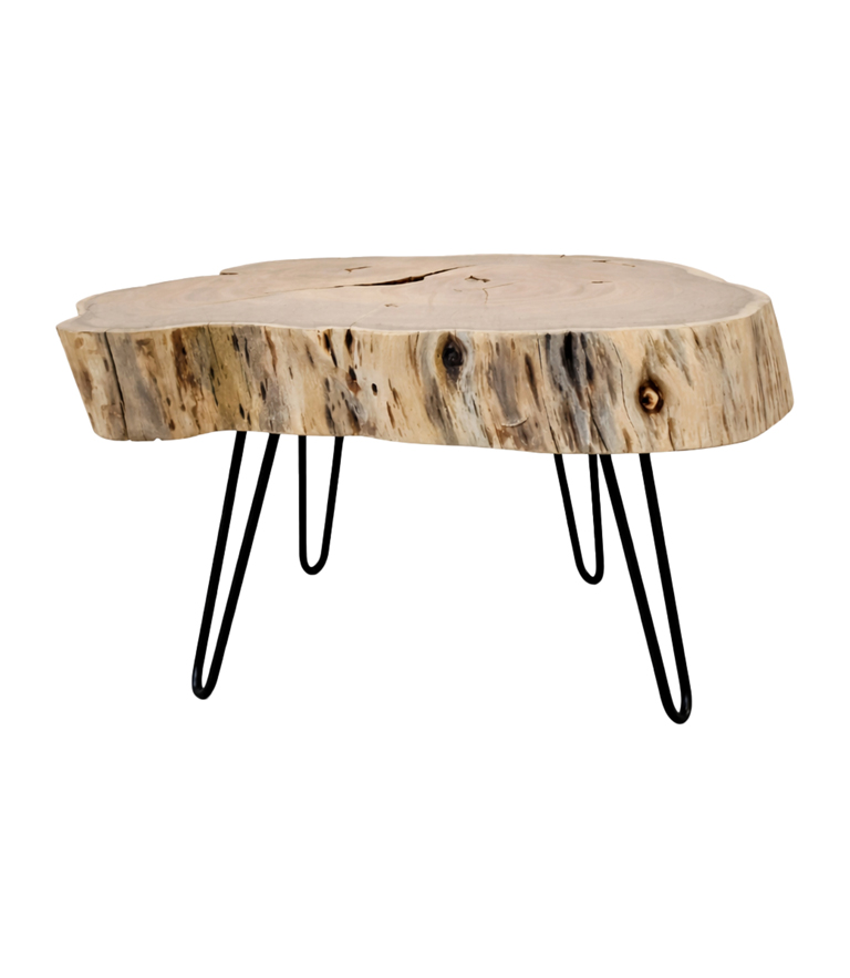 Varek Wooden Log Coffee Table