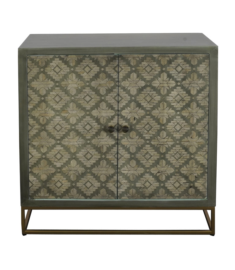 Verdigris 2-Door Cabinet