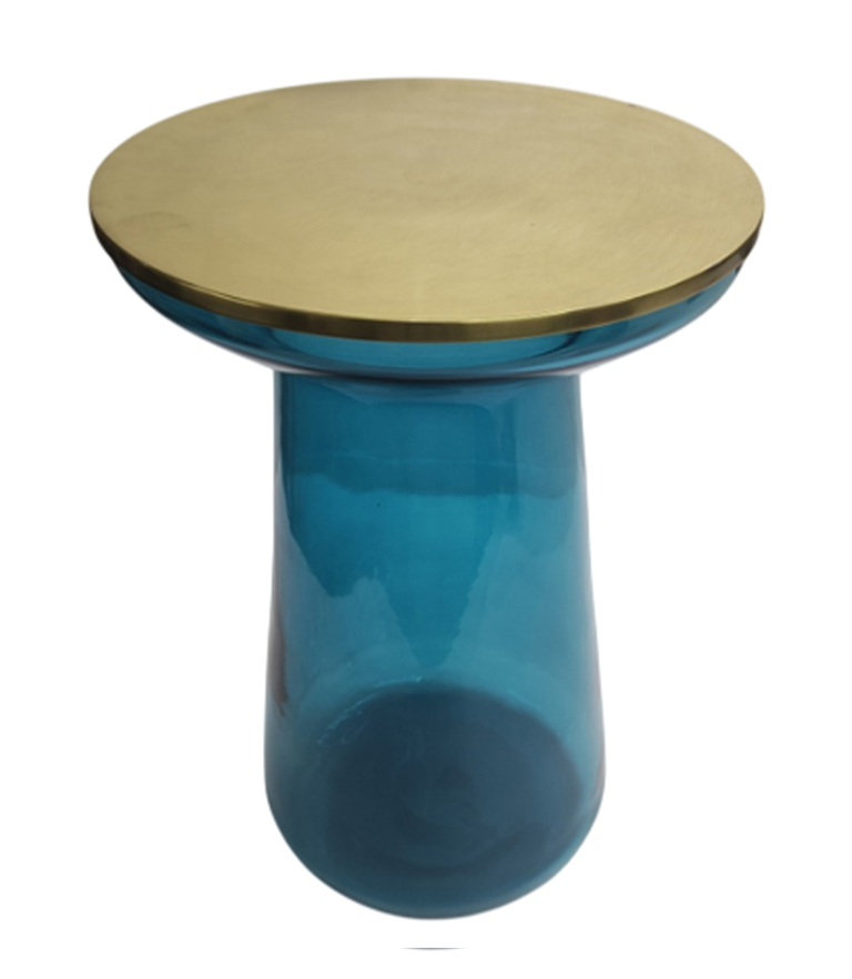 Alcott Deep Blue  Side Table